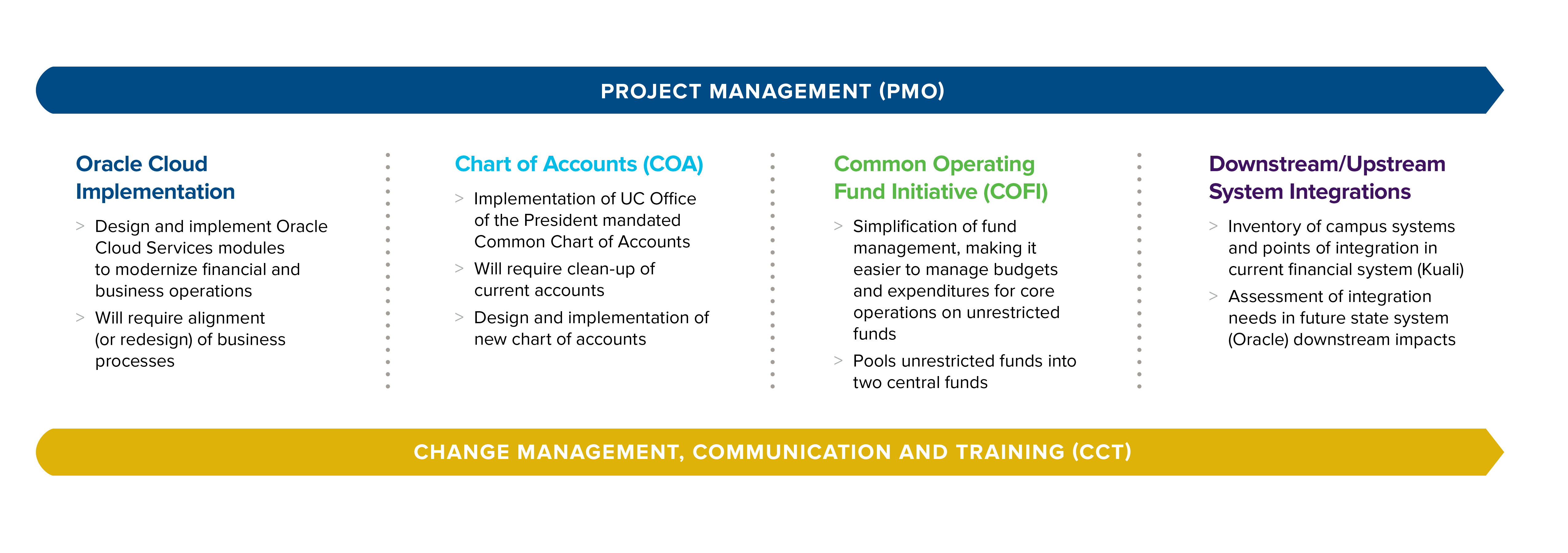 Project management and change management strategy