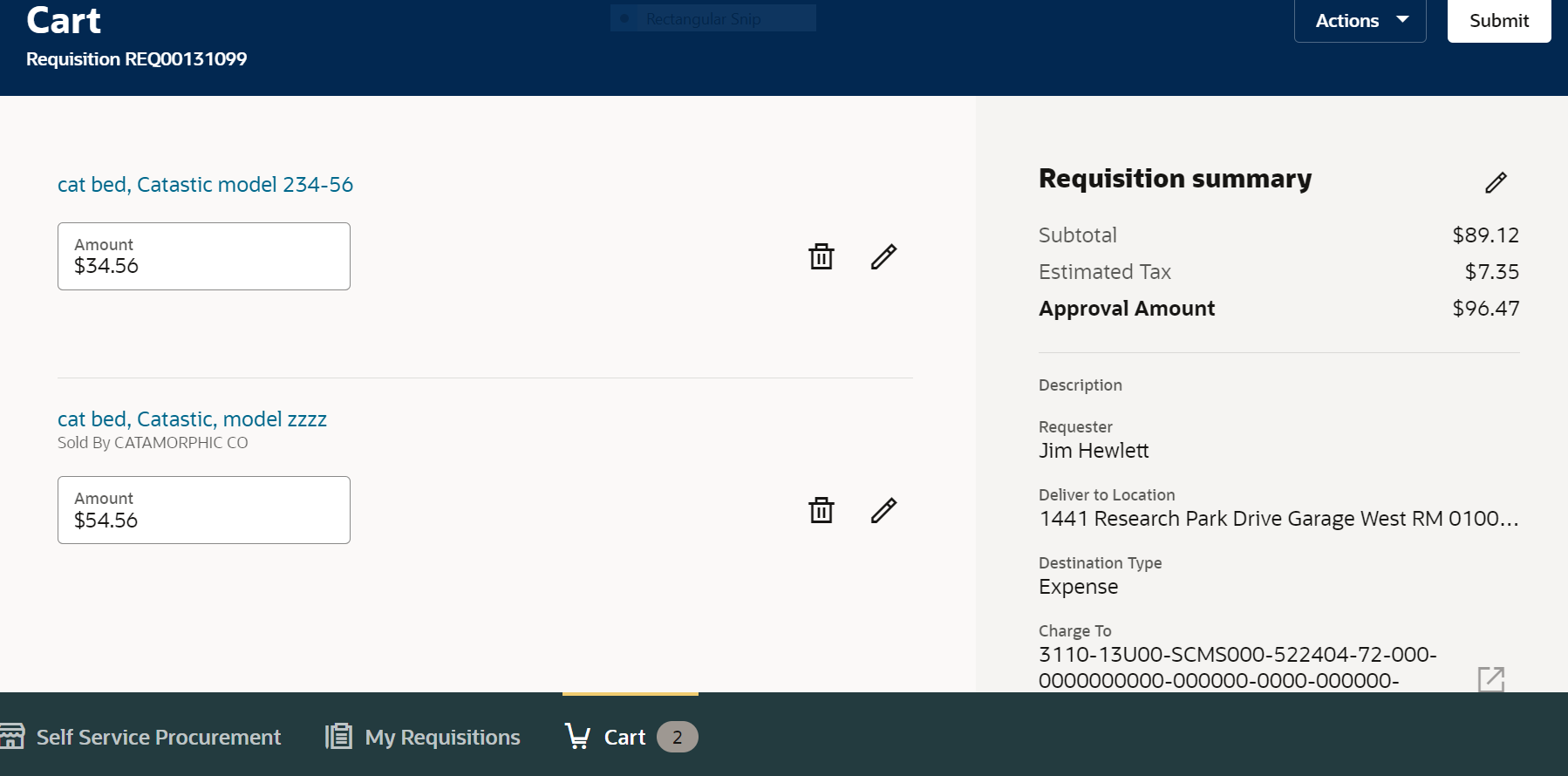 New Requisitions Cart Check-Out in Aggie Enterprise in July 2025
