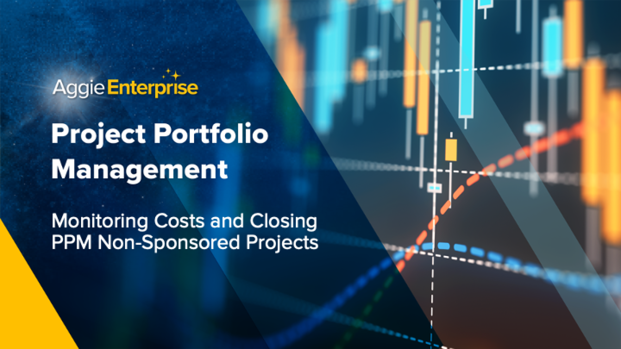 Monitoring Costs and Closing PPM Non-Sponsored Projects